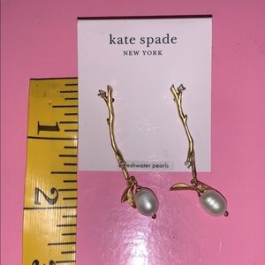 Kate Spade New York, freshwater pearl earrings
